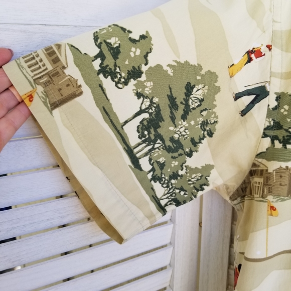 Campia Men’s Golf Print Shirt Short Sleeve Size Lg - Picture 6 of 11